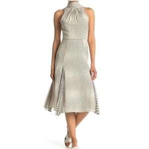 NWT REISS SPOT PRINT MIDI DRESS IN SIZE 10